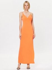 Guess Sukienka wieczorowa Ramsha W3GK65 KBPZ0 Pomarańczowy Regular Fit. Brązowe sukienki damskie Guess, xs, z aplikacjami, z syntetyku, wizytowe, bez kołnierzyka, bez ramiączek. Za 319.99 zł.