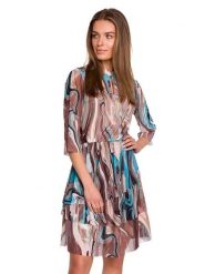 Stylove Sukienka ze wzorem rozmiar: M. Sukienki damskie Stylove, m, bez wzorów, bez kołnierzyka, bez ramiączek, mini. Za 202.50 zł.