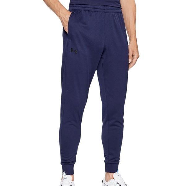 Spodnie treningowe męskie Under Armour 1373362410. Niebieskie spodnie dresowe męskie Under Armour, bez wzorów, z dresówki. Za 246.50 zł.