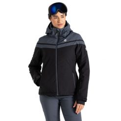 Damska Kurtka Narciarska Flurry. Brązowe kurtki narciarskie i snowboardowe damskie Dare 2b, xl, bez wzorów, z materiału, z kapturem, narciarskie. Za 222.99 zł.