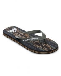 Klapki dla Mężczyzn MOLOKAI ART Zielony. Zielone klapki i japonki męskie Quiksilver, z gumy. Za 66.49 zł.