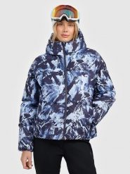 4F Kurtka narciarska w kolorze granatowym rozmiar: M. Niebieskie kurtki narciarskie i snowboardowe damskie 4f, m, bez wzorów, bez kaptura, narciarskie. Za 377.64 zł.