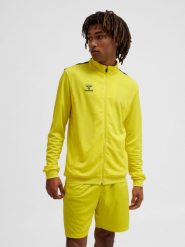 Bluza dresowa z poliestru zapinana na zamek błyskawiczny Hummel Authentic. Żółte bluzy bez kaptura męskie HUMMEL, l, z dresówki. Za 212.45 zł.
