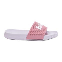 Klapki Damskie Lee Cooper LCW-25-07-3520L Jasnoróżowe. Czerwone klapki damskie bez wzorów, z gumy, bez obcasa. Za 131.88 zł.