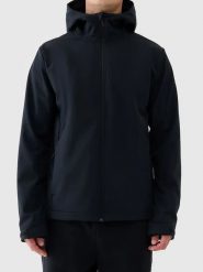 4F Kurtka softshellowa w kolorze czarnym rozmiar: XL. Czarne kurtki outdoor męskie 4f, m, bez wzorów, z materiału, bez kaptura. Za 187.52 zł.