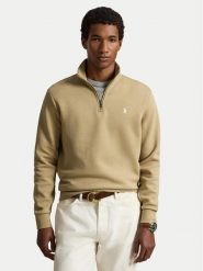 Polo Ralph Lauren Bluza 710P06234509 Beżowy Regular Fit. Brązowe bluzy bez kaptura męskie Polo Ralph Lauren, m, z bawełny. Za 859.99 zł.