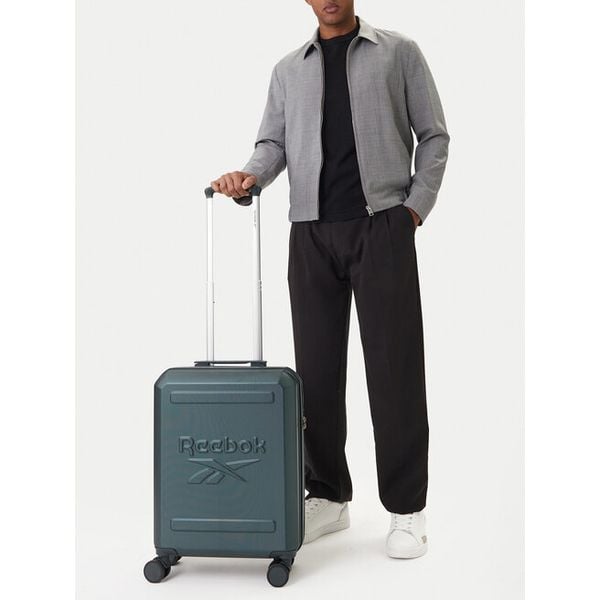 Walizka kabinowa Reebok. Zielone walizki Reebok, bez wzorów. Za 259.99 zł.