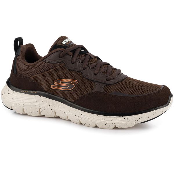 Męskie buty sportowe sneakersy brązowe Flex-Lite SKECHERS FLEX ADVANTAGE 5.0. Brązowe buty sportowe na co dzień męskie Skechers, bez zapięcia. Za 225.00 zł.
