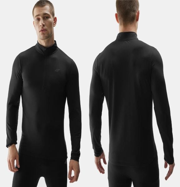 BIELIZNA TERMOAKTYWNA 4F BLUZA MĘSKA GÓRA UBRUM035 L. Czarna bluzy bez kaptura męskie 4f, bez wzorów, z materiału, sportowe, bez kołnierzyka, bez ramiączek. Za 133.75 zł.