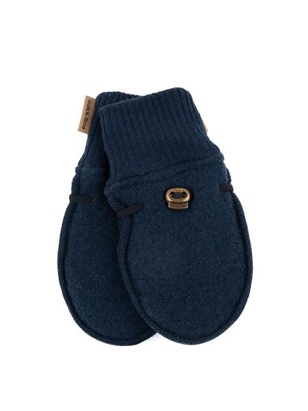 Mikk-line Wełniane rękawiczki w kolorze granatowym rozmiar: 62/68. Niebieskie rękawiczki dziecięce Mikk-line, prążkowane, bez ramiączek. Za 83.03 zł.