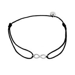 Glanzstücke München Srebrna bransoleta Infinity srebro wysokiej próby srebrny Bransoletki 1 ct Damski. Szare bransoletki damskie Glanzstücke München, srebrne. Za 119.99 zł.