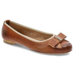 Brązowe Baleriny Baldaccini Modne Damskie Buty. Brązowe baleriny damskie Baldaccini, bez wzorów, ze skóry, bez obcasa, na płaskiej podeszwie. Za 189.00 zł.