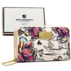 Portfel damski Peterson PTN 007-F8 wzór 4. Portfele damskie Peterson, bez wzorów, ze skóry ekologicznej. Za 69.99 zł.