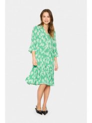 SAINT TROPEZ Sukienka w kolorze zielonym rozmiar: L. Zielone sukienki damskie Saint Tropez, na co dzień, l, bez wzorów, z wiskozy, klasyczne, bez kołnierzyka, bez ramiączek, midi, proste. Za 104.99 zł.