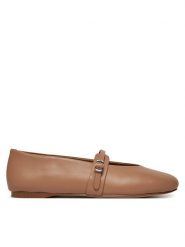 Steve Madden Baleriny Rejoice SM11003565 Brązowy. Brązowe baleriny damskie Steve Madden, bez wzorów, ze skóry, bez obcasa. Za 349.99 zł.