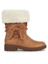 Geox Kozaki J Casey Girl B Abx J367ZA 000BU C5006 S Brązowy. Brązowe kozaki dziewczęce Geox, bez wzorów, ze skóry, bez obcasa. Za 449.99 zł.