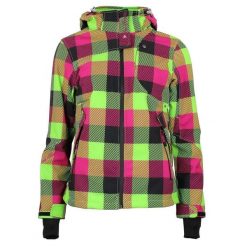 Kurtka softshell damska z nadrukiem Peak Mountain Aveny. Zielone kurtki damskie Peak Mountain, m, bez wzorów, z elastanu, bez kaptura. Za 306.50 zł.