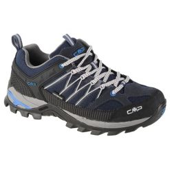 Buty trekkingowe męskie CMP Rigel Low WP. Niebieskie buty trekkingowe męskie CMP, bez zapięcia, trekkingowe. Za 424.00 zł.