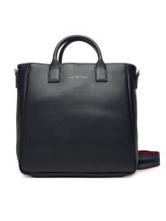 Tommy Hilfiger Torebka AW0AW17971 Granatowy. Niebieskie torebki klasyczne damskie Tommy Hilfiger, bez wzorów, ze skóry, bez dodatków. Za 449.99 zł.
