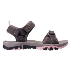 Sandały Hi-Tec Livian 92800602775 brązowe. Brązowe sandały damskie bez wzorów, z gumy, bez obcasa. Za 193.91 zł.