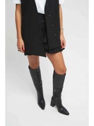 Trendyol Kozaki w kolorze czarnym rozmiar: 36. Czarne kozaki damskie Trendyol, bez obcasa. Za 217.99 zł.