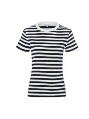 Marie Lund Koszulka Kobiety Bawełna niebieski|biały, M. Białe t-shirty damskie Marie Lund, m, bez wzorów, z bawełny, bez kołnierzyka. Za 99.95 zł.
