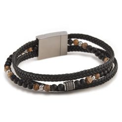 Bransoletka U.S. Polo Assn. Czarne biżuteria dla mężczyzn U.S. Polo Assn. Za 179.99 zł.