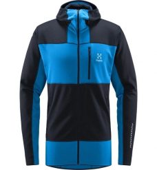 Bluza techniczna męska ROC Spitz Mid Hood. Niebieskie bluzy z kapturem męskie Haglöfs, l. Za 499.00 zł.