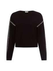 Y.A.S Sweter z dzianiny - YASStitcha Kobiety czarny, S. Czarne swetry klasyczne damskie Y.A.S, s, z dzianiny, bez kołnierzyka. Za 279.95 zł.