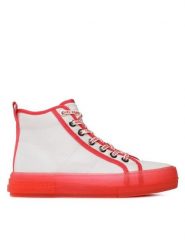 MICHAEL Michael Kors Trampki Evy High Top 43S3EYFE5D Biały. Białe trampki i tenisówki damskie MICHAEL Michael Kors, bez wzorów, z materiału. Za 1,039.00 zł.