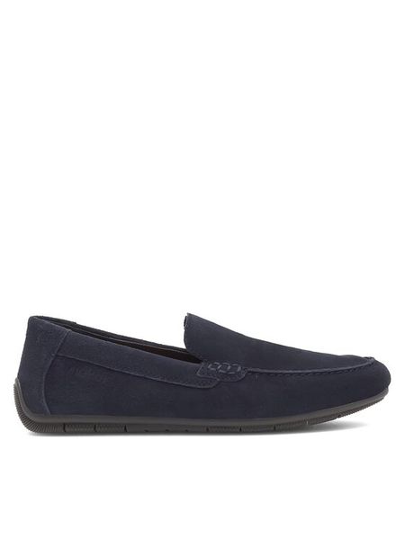 Rieker Mokasyny 09557-14 Granatowy. Niebieskie mokasyny męskie Rieker, ze skóry. Za 349.99 zł.