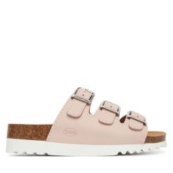 Klapki Scholl. Czerwone klapki damskie Scholl, bez wzorów, bez obcasa. Za 339.99 zł.