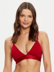 Calvin Klein Underwear Biustonosz braletka Lightly Lined Triangle 000QF7994E Bordowy. Czerwone biustonosze Calvin Klein Underwear, bez wzorów, z syntetyku. Za 99.99 zł.