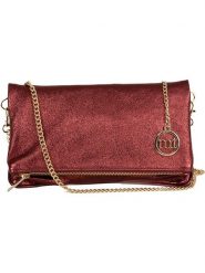 Mia Tomazzi Skórzana torebka w kolorze bordowym - 27 x 17 x 5 cm rozmiar: onesize. Czerwone torebki klasyczne damskie Mia Tomazzi, bez wzorów, z materiału, bez dodatków. Za 173.99 zł.