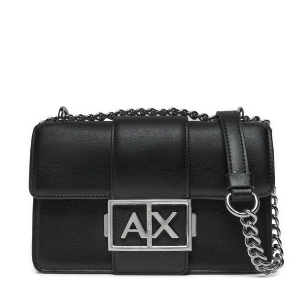 Torebka Armani Exchange. Czarne torebki klasyczne damskie Armani Exchange, bez wzorów, bez dodatków. Za 659.99 zł.