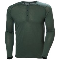Koszulka z długim rękawem Helly Hansen Durawool Henley. Zielone koszulki męskie z długim rękawem Helly Hansen, m. Za 494.00 zł.