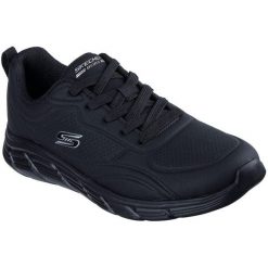 Buty sportowe damskie Skechers Bobs B Flex Lo Cool Ease. Czarne buty sportowe na co dzień damskie Skechers, bez wzorów, ze skóry ekologicznej. Za 239.99 zł.