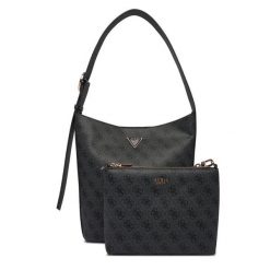 Torebka Guess. Szare torebki klasyczne damskie Guess, z aplikacjami, bez dodatków. Za 679.99 zł.