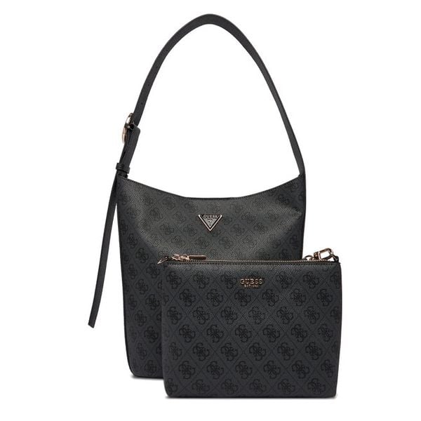 Torebka Guess. Szare torebki klasyczne damskie Guess, z aplikacjami, bez dodatków. Za 679.99 zł.