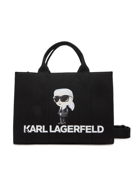 KARL LAGERFELD Torebka A2W50047 Czarny. Czarne torebki klasyczne damskie Karl Lagerfeld, bez wzorów, z materiału, bez dodatków. Za 419.99 zł.
