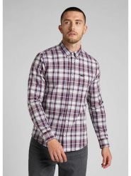 Lee Koszula - Regular fit - w kolorze czerwonym rozmiar: M. Czerwone koszule męskie Lee, m, bez wzorów, bez kołnierzyka, bez ramiączek. Za 141.95 zł.