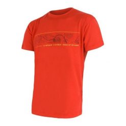 SENSOR Termoaktywna koszulka męska MERINO ACTIVE PT TEE SS-S-Pomarańczowy. Zielone bielizna termoaktywna męska Sensor, l, bez wzorów, z materiału. Za 209.90 zł.
