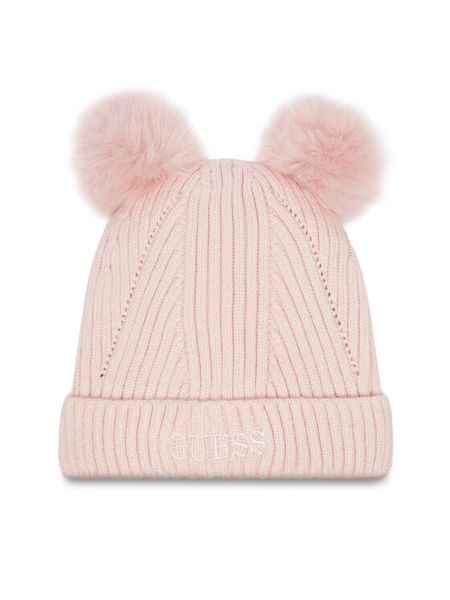 Guess Czapka J3BZ04 Z2QP0 Różowy. Czerwone czapki dziecięce Guess, na zimę, z aplikacjami, z wiskozy. Za 69.99 zł.
