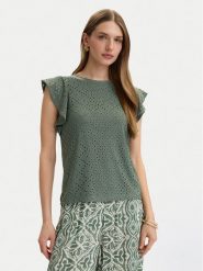 Vero Moda Bluzka Tassa 10286067 Zielony Loose Fit. Zielone bluzki damskie Vero Moda, xs, bez wzorów, z syntetyku, bez ramiączek. Za 89.99 zł.