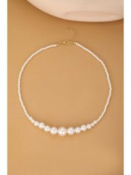 Atelier MIU Pozłacany naszyjnik z perłami - dł. 45 cm rozmiar: onesize. Białe naszyjniki damskie atelier MIU, pozłacane. Za 34.99 zł.