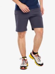 Spodenki wspinaczkowe La Sportiva Helixir Shorts. Szare szorty męskie La Sportiva, bez wzorów, z materiału. Za 395.50 zł.