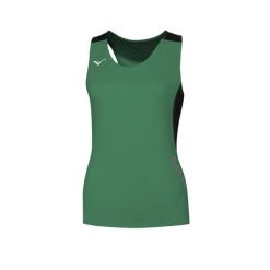 Damski tank top Mizuno Premium. Czarne topy damskie Mizuno, bez wzorów, bez kołnierzyka. W wyprzedaży za 108.00 zł.