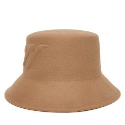 Kapelusz Weekend Max Mara. Brązowe kapelusze damskie Weekend Max Mara, bez wzorów. Za 619.99 zł.