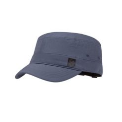 Czapka z daszkiem BUFF MILITARY CAP SOLID ASH. Niebieskie czapki męskie Buff, bez wzorów, z nylonu. Za 139.90 zł.