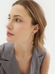 Guess Kolczyki JUBE05 030JW Złoty. Żółte kolczyki damskie Guess, metalowe. Za 299.99 zł.